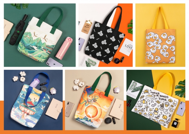 イベント、展示会用の販促・ノベルティバッグ、引き出物袋などさまざまな用途でご活用いただいています。 イベント、展示会用の販促・ノベルティバッグ、引き出物袋などさまざまな用途でご活用いただいています。