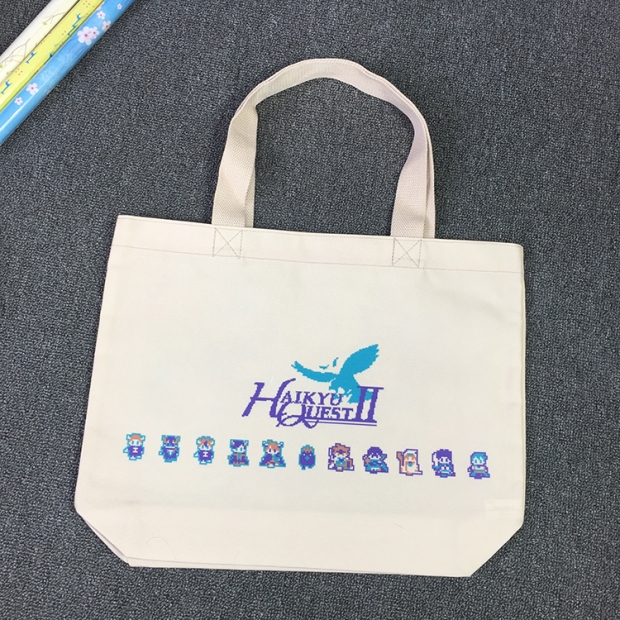 エコフレンドリー プリント入り コットン ショッピングバッグ