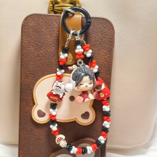 キーチェーン ビーズ携帯電話チェーン ユニバーサル携帯電話リスト ストラップ チェーン キーチェーン ペンダント