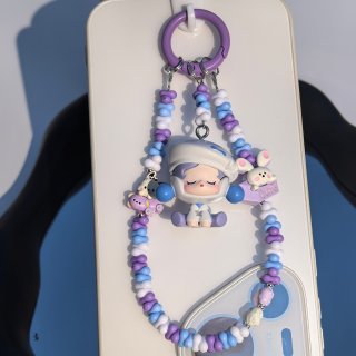 キーチェーン ビーズ携帯電話チェーン ユニバーサル携帯電話リスト ストラップ チェーン キーチェーン ペンダント