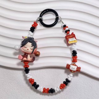 キーチェーン ビーズ携帯電話チェーン ユニバーサル携帯電話リスト ストラップ チェーン キーチェーン ペンダント