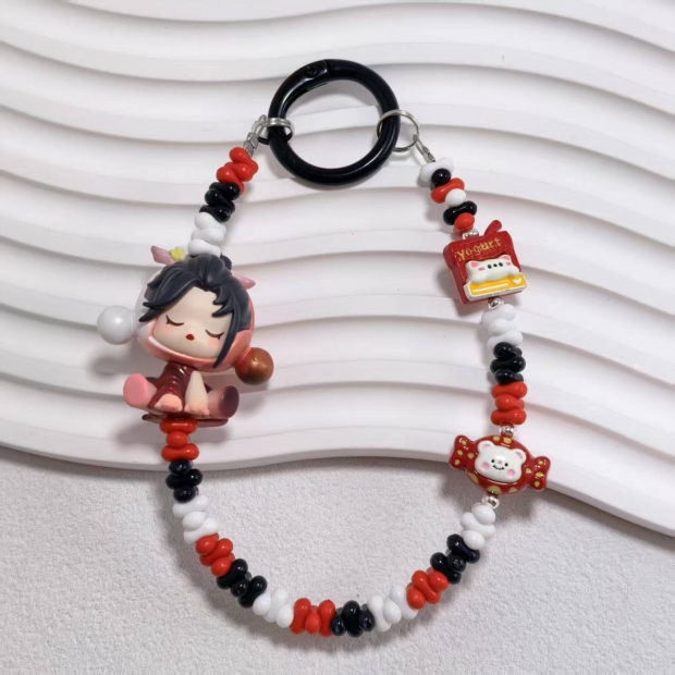 キーチェーン ビーズ携帯電話チェーン ユニバーサル携帯電話リスト ストラップ チェーン キーチェーン ペンダント