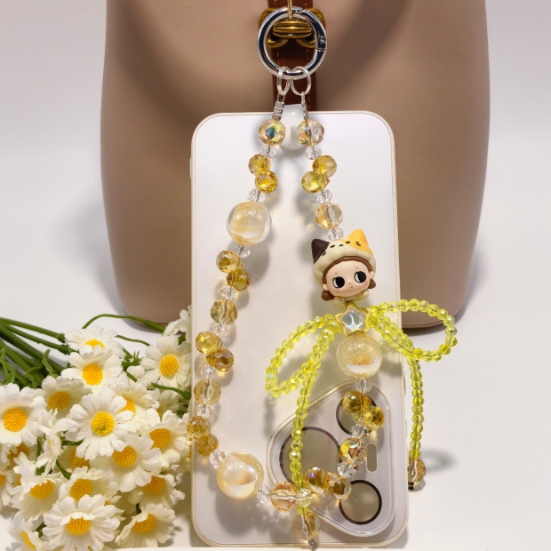 キーチェーン ビーズ携帯電話チェーン ユニバーサル携帯電話リスト ストラップ チェーン キーチェーン ペンダント