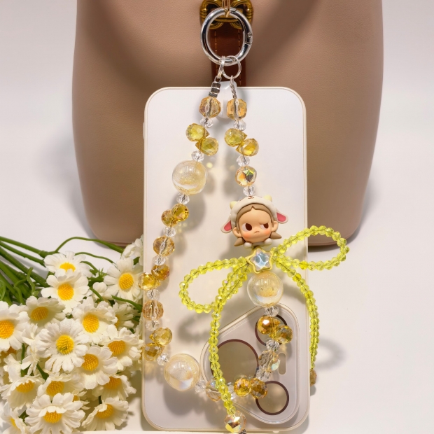 キーチェーン ビーズ携帯電話チェーン ユニバーサル携帯電話リスト ストラップ チェーン キーチェーン ペンダント