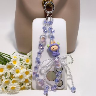 キーチェーン ビーズ携帯電話チェーン ユニバーサル携帯電話リスト ストラップ チェーン キーチェーン ペンダント